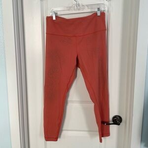 Lululemon Wunder Train High-Rise Tight 25" - Crunch Warm Coral